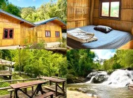 Sunny Jungle Waterfall Retreat