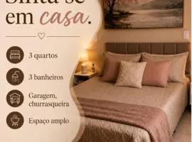 Recanto Sossego Wi-Fi 3 quartos 3 banheiros 2 chuveiros Espaço amplo churrasqueira