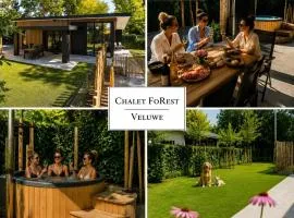 Chalet FoRest Veluwe with private hottub & incl wood!