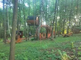 Leśne Spanie Glamping domek na drzewie