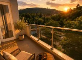 Luxury City Escape 2BR Apartment with Scenic Views & Private Garage