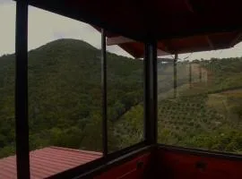 Cabaña vista la roca
