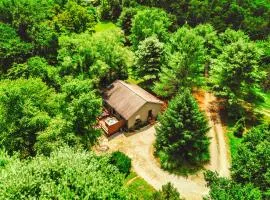 Romantic Cabin Hot Tub King Bed Private Forest