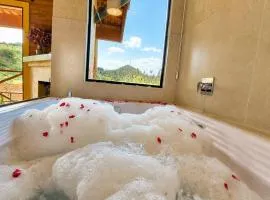Chalé Som da Sete Quedas Hidromassagem, Lareira e Vista para as Montanhas