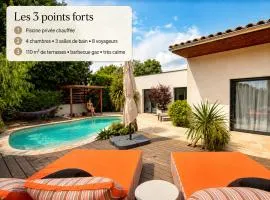 -Oasis&Nirvana-Lisle sur Sorgue-Piscine 4 chambres climatisées babyfoot barbecue brasero