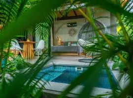 Sombra Bungalow, AC and Plunge Pool near Arrecife