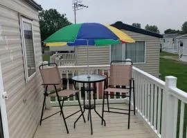 Cosy caravan at Sand le Mere Holiday Park with decking, ref 71023J
