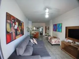 Apartamento 3 Quartos, Churrasqueira, Vista Mar, Varanda, 5 min da praia