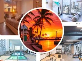 Sky-high1 BR Downtown Miami's heart - Pool & Gym