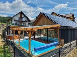 Nad Zalew dom z basenem letnim, jacuzzi i sauną, jezioro i trasa Velo Czorsztyn w pobliżu