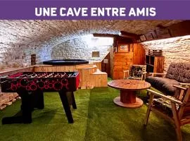 Une Cave entre amis-Jacuzzi-proche Chablis-2 chambres
