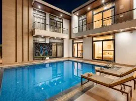 ELIVAAS Signature Angelos Farm Pet-Friendly 8-BHK Villa with Private Pool, Garden, Terrace & Hill Views