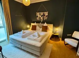 Klinik & Kurpark Parkplatz Barrierefreies Apartment Boxspringbett