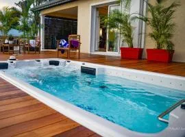 Ty Lodge Réunion, Piscine, Spa, Vue Océan, Jardin, entre Saint-Pierre et volcan