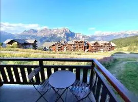 Appart 6 pers à 1800m, vue superbe, ski aux pieds