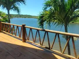 Casa Exclusiva na Lagoa Aruá - Vista 180 - Cinema à Beira d'Água - Praia do Forte