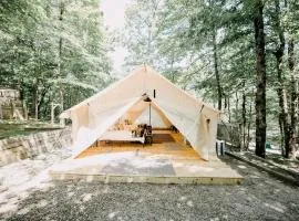Safari Tent with Fire Ring, Hammocks & Grill in Dawsonville, Georgia