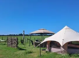 Yurt-tent met uitzicht