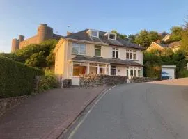 Harlech castle and beach home