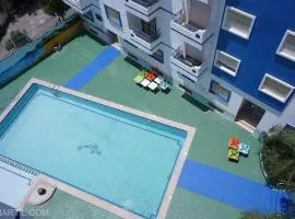 603 Apartment for rent in Martil, 2 bedrooms, balcony, pool