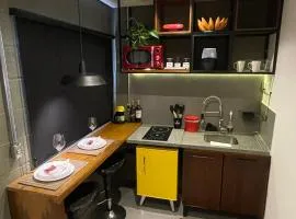 Studio com Ar-condicionado, conforto e praticidade