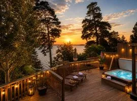 Lakefront Spa Villa with Hot Tub and Private Dock