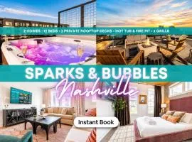 Two Luxury Homes Hot Tub Fire Pit City Views