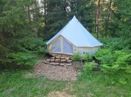 Raja metsaglämping