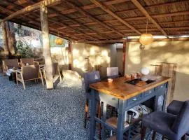 Glamping in the woods above the lake