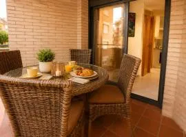 Apartamento de vacaciones con terraza