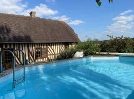 Cottage Coupigny - 180-degree view - Swimming pool - Nature