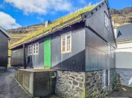 Historic Turf-Roof House in One of the Faroes' Oldest Villages Tjornuvik