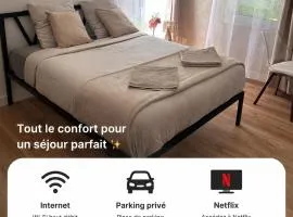 Wifi , Appartement proche Université Arras, parking gratuit et privé