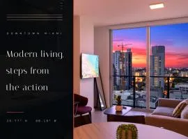 Sky-high1 BR Downtown Miami's heart - Pool & Gym