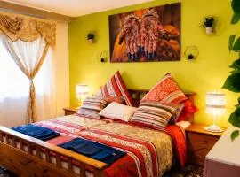 Stilvolle 4 Zimmer Oase mit Kunst Ruhe 500 qm Privatgarten und Highspeed WLAN