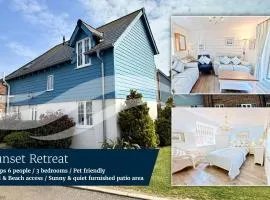 Sunset Retreat - Part of the The Bay Filey Holiday Village with pool, gym and direct beach access, pub, restaurant, tennis and meadows walks
