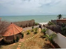 Beachfront villa with direct beach access