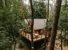 Unique treehouses with hot tub by Bed en Boshuisjes