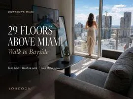 Sky-high1 BR Downtown Miami's heart - Pool & Gym