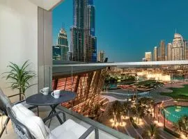 Front-Row Burj Khalifa & Fountain Views 2BR Grande