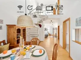 Gelbe Koffer - Vintage Maisonette Neunkirchen - 2 SZ - Self-Check-in - Balkon - Parkplatz - 1 km zum Zentrum - bis 4 Pers