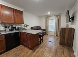 Tiny Home with Grill Laundry Deck Desk