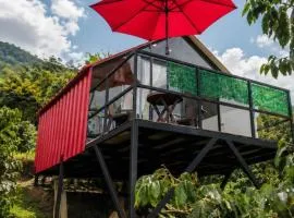 Café y sueños Cabaña Jacuzi externo