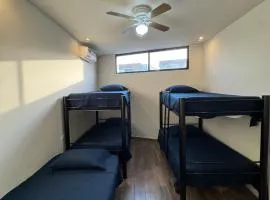 Apartment with memory foam beds and one and half bathrooms