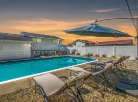 Swim and Relax with a Pool Hot Tub and Renovated HomeHop