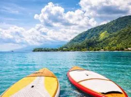 Teahupo'o Lodge Tahiti - Studio Moana, lagon et quai en face - Canoës inclus