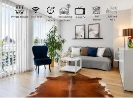 Gelbe Koffer - Design-Apartment in Schiffweiler - 2 Parkplätze - Self-Check-in - ruhig & naturnah