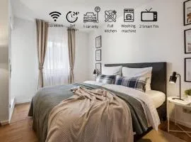 Gelbe Koffer - Family & Business Apartment in Neunkirchen - 2 SZ - bis 5 Pers - Parkplatz - Self-Check-in - Balkon