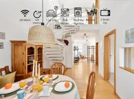 Gelbe Koffer - Vintage Maisonette Neunkirchen - 2 SZ - Self-Check-in - Balkon - Parkplatz - 1 km zum Zentrum - bis 4 Pers