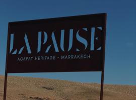 La Pause Ecolodge Agafay، فندق في مراكش